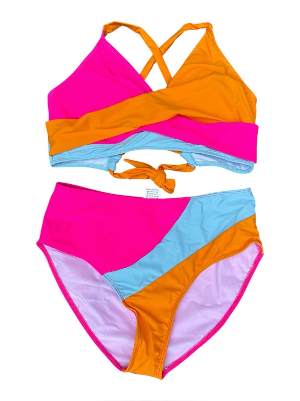 Rosvigor Color Block High-Waisted Bikini – Size Medium – NWT